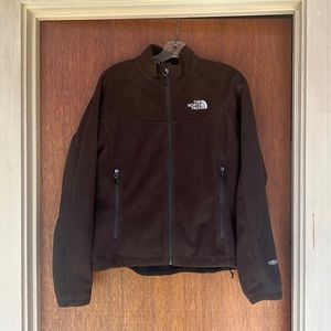 The North Face fleece, Windwall tech, women's medium, chocolate brown